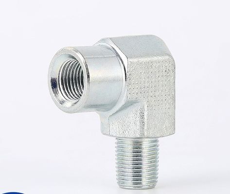 Rundkopf Verzinktes Blatt Edelstahl Hydraulischer Adapter 90 Grad Ellenbogen