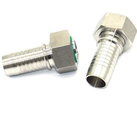 Durchschnitts-Hydraulische Schlauchschläuche aus Edelstahl Fittings weibliche männliche Gewindefittings bei 20411