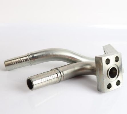 SAE Flansche Schwere Serie Edelstahl Rohrmaterial und Hydraulik Patch Swaged Schlauchbefestigung 87641