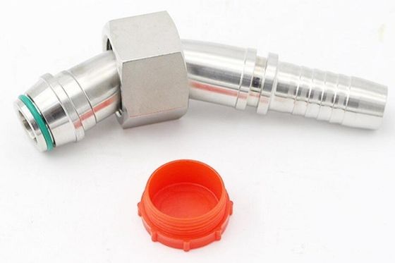Lange Lebensdauer Kohlenstoffstahl Ss 45 Grad Ellenbogen Weibliche Metrische Hydraulikschlauchanlage