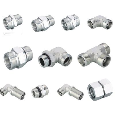 Versorgung Bagger Edelstahl Hydraulikschlauch Anbringung 90 Grad Ellenbogen Bsp weibliche 60 Grad Kegel 22691