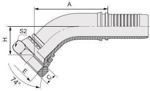 Hydraulische Rohrbefestigungen aus Edelstahl und Kohlenstoff