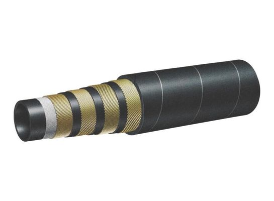 angepasste Stahldraht geflochtene / spiralverstärkte Hydrauliköl Gummi Schlauchmontage