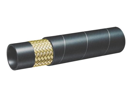 angepasste Stahldraht geflochtene / spiralverstärkte Hydrauliköl Gummi Schlauchmontage