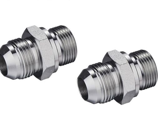 Hexagonaler Edelstahl Gerade Jic37 Grad zu Nptf Außendraht Hydraulisches Übergangsgelenk