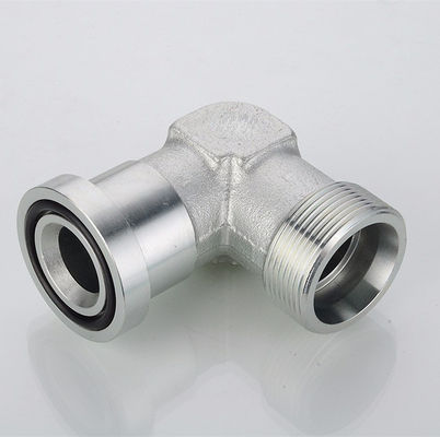 90 Grad Ellenbogen Metrischer Hydraulischer Adapter Männlicher Biss Typ Flansch Proben Anfrage Probe