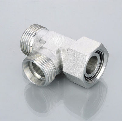 Galvanisierte Bleche Hydraulische Run Tee Fittings mit Drehmutter und Sechseckkopf Cc-W CD-W