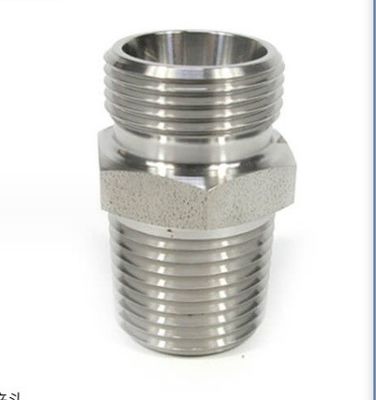 75-Grad-Kegel-Dichtung Nippel Verzinkter Hydraulischer Adapter für Rohrleitungen Verbinden