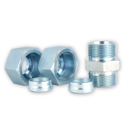 Metrische männliche Geradeanlage 1c/1d Hydraulischer Bissrohradapter mit DIN-Standard
