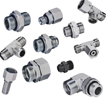 90 Grad Ellenbogen Rohrbefestigungen Metrische männliche Hydraulik Schlauch Adapter 1 Stück Min.Order
