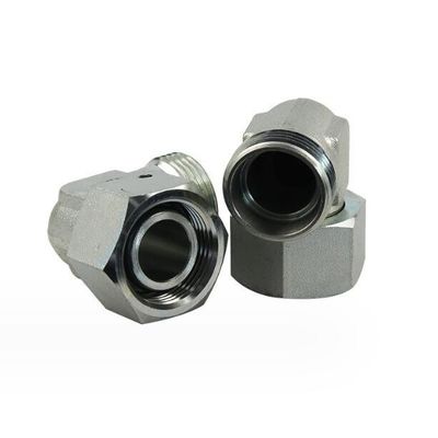 Hexagonalkopf 90-Grad-metrische Maschine Übergangsgelenk Hydraulischer Adapter mit Drehmutter 2c9