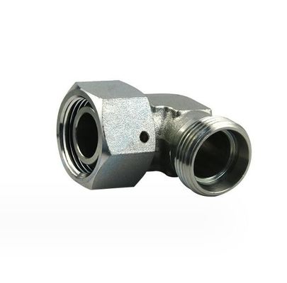Vorteilhaft durchschneiden OEM 90 Grad Ellenbogen Hydraulikröhre Einbau mit Drehmutter 2c9