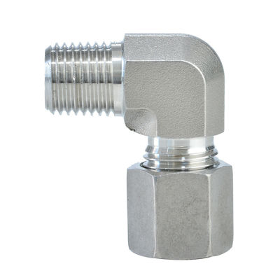 Individuelle Größe OEM Hydraulische Biss-Typ-Rohr Anpassung 90-Grad Ellenbogen BSPT Männlich 1CT9