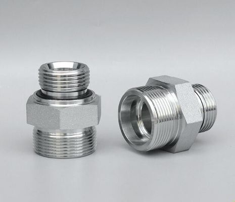 Hexagonalkopf mit mittlerer Kohlenstoffstärke Wiederverwendbarer metrischer/metrischer Geradenadapter mit Dichtungswascher