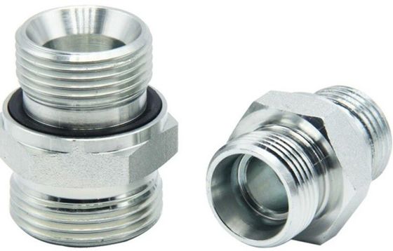 Galvanisierte Bleche Hydraulikverbindung Gerade Doppelmaschengarn geschmiedete Schlauchverbindungen
