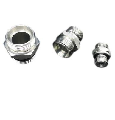 Rohrleitungen Anschluss Hydraulischer Schlauch-Reduktionsadapter 1CB 1b 1j Carbon Silber für Bagger
