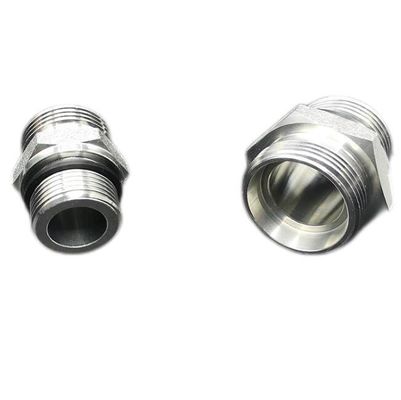 1CB Metrischer Schlauchadapter Männlich 24 Kegel L. T / Bsp Männlich Hydraulischer Kohlenstoffstahladapter