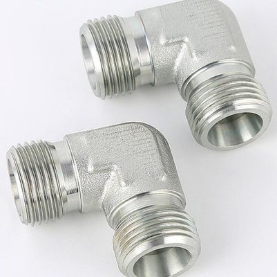 Rundkopf Metrischer Männlicher Adapter Ellenbogenkombinations-Gelenkfittings für DIN-Standard-Hydraulikschlauch