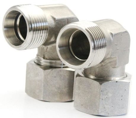 Hochdruckkugelventil 90 Ellenbogen Hydraulik Adapterbefestigungen für Rohrleitungen Verbinden