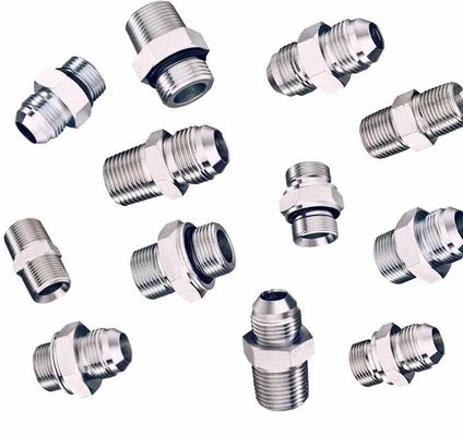 Kohlenstoffstahl Hydraulik Ellenbogenadapter 90 Grad Schnellanschluss für Rohrleitungen Verbinden
