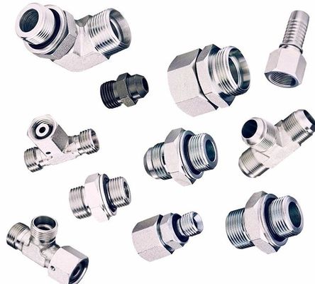 Silberner Hexagon-Kopf-Typ Wiederverwendbare Hydraulikschlauchfittings für Fittings aus Edelstahl