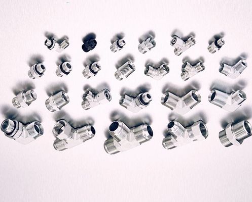 Silberner Hexagon-Kopf-Typ Wiederverwendbare Hydraulikschlauchfittings für Fittings aus Edelstahl
