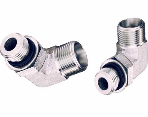 Kohlenstoffstahl Hydraulik Schlauch Gerade Adapter Fittings 90 Grad Ellenbogen Schlauch Adapter