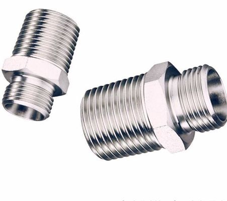 Hochdruckschlauch-Hydraulikfittings mit Doppelrohr, Nippel und mittelkohlenstoffhaltigem Stahl