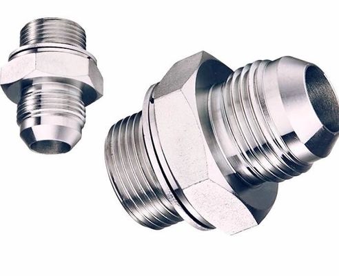 Hexagon Head Hydraulikadapter aus mittlerem Kohlenstoffstahl für landwirtschaftliche Maschinen