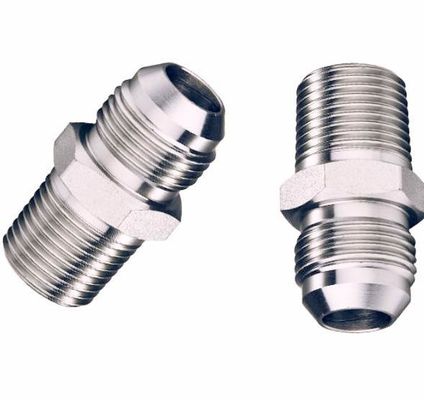 Hexagonaler Kohlenstoffstahl Gerade Außennadel Jic37 Grad Faden Hydraulisches Übergangsgelenk