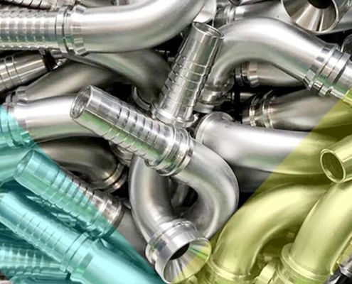 Metrische Jic/Bsp/BSPT/NPT/Orfs/SAE Hydraulische Schlauchschläufe aus Edelstahl