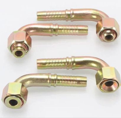 20491 Kohlenstoff/Edelstahl Hydraulische Krempschlauchanlage Weibliche Metrische 24-Kegel-Dichtung Dkol