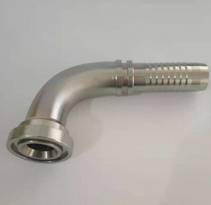 Galvanisiertes Blatt 3000 PSI Hydraulikflansche Einstück 90 Grad Einbauteile für Ellbogenschläuche