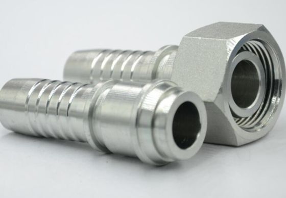 Verzinkte Bleche Verbindung weibliche 24 Grad Kegel O-Ring Schwerer Typ Gerade Schlauchbefestigungen 1/4 &quot; Hydraulische Befestigungen