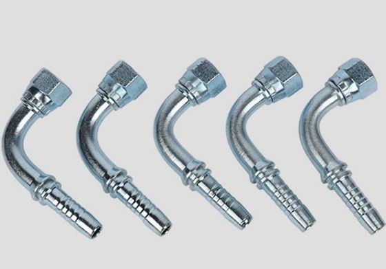 Lange Lebensdauer Jic 37 Ellenbogen Zwei-Stücke-Krempschlauch-Fit für 1sn/2sn/4sp Schlauch Fjx90