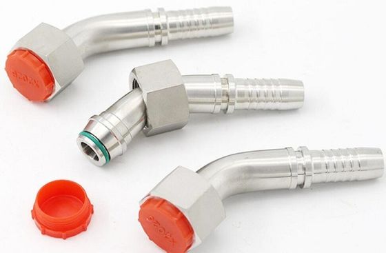 Lange Lebensdauer Kohlenstoffstahl Ss 45 Grad Ellenbogen Weibliche Metrische Hydraulikschlauchanlage