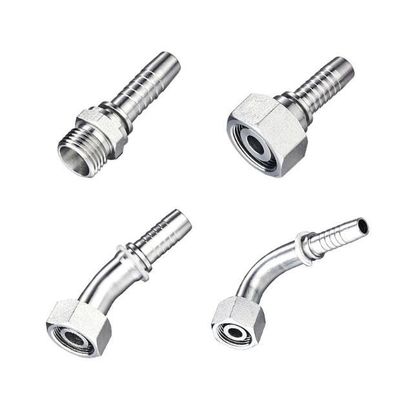 Edelstahl 45° Ellenbogen weiblicher Metrischer Hydraulikschlauch mit 24-Kegel-O-Ring-Dichtung