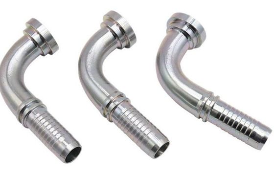 Verzinkte Bleche aus Edelstahl SAE 90 Ellenbogenflansche 6000 Psi Hydraulikschlauchanschluss
