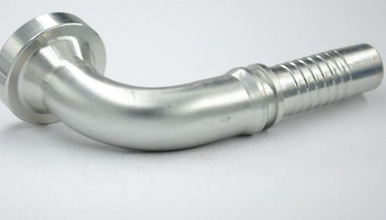 Verzinkte Bleche aus Edelstahl SAE 90 Ellenbogenflansche 6000 Psi Hydraulikschlauchanschluss