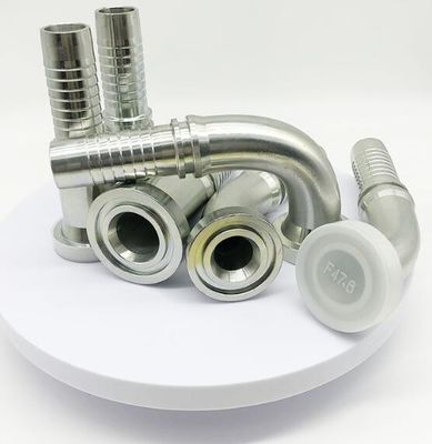 Hochdruckrohr aus Edelstahl Wiederverwendbarer Hydraulikschlauch Anbau SAE Schlauchflansche 6000 PSI